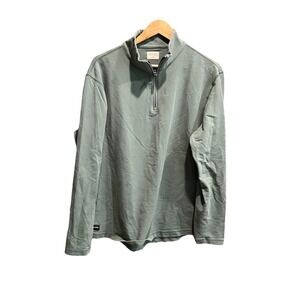 Mantra Green Essential 1/4 Zip Pullover Men's Sweatshirt Sweater Size XL‎